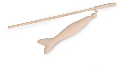 Zabawka dla kotów Camon Wędka z rybą i kocimiętką 40 cm (8019808222547)