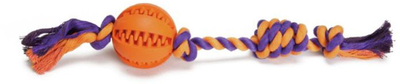 Zabawki do gryzienia dla psów Camon Dental piłka owalna z liną 30 cm (8019808167268)