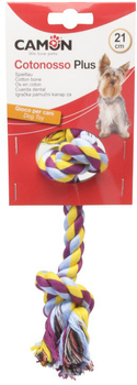 Жувальна іграшка для собак Camon Шнур 2 вузла 45 см (8019808196602)