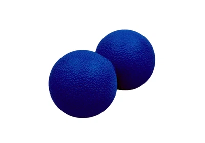 Массажный мячик Amber арахис Duoball 12x6 см синий