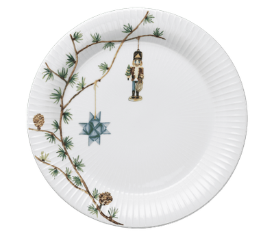 Talerz Kähler Hammershøi Christmas 27 cm White with deco (5703779181455)
