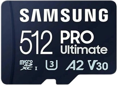 Карта пам'яті Samsung PRO Ultimate microSDXC 512GB + адаптер USB (8806094957242)