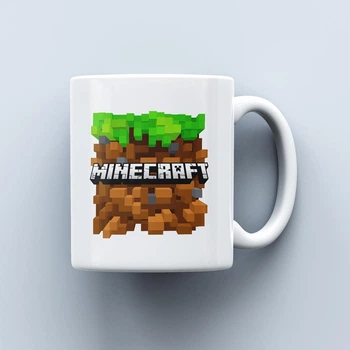 Чашка c логотипом игры Minecraft 330 мл