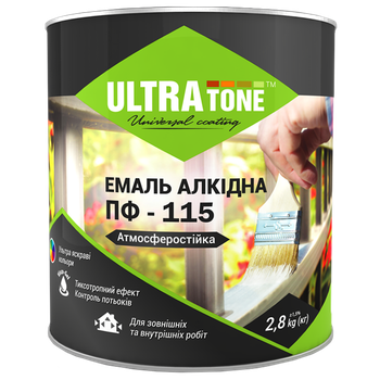 Емаль ULTRAtone ПФ-115 сіра 2.8 кг