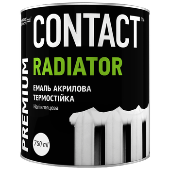 Емаль акрилова Contact для радіаторів 0.75 кг