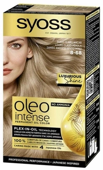 Krem farba do włosów z utleniaczem SYOSS Oleo Intense Tinte Sin Amoniaco Luxurious Shine Light Blonde 8-68 115 ml (8410436436205)