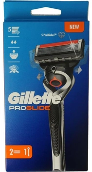 Maszynka do golenia dla mężczyzn Gillette Fusion5 ProGlide Flexball z 2 wymiennymi kartridżami (8001090446404)