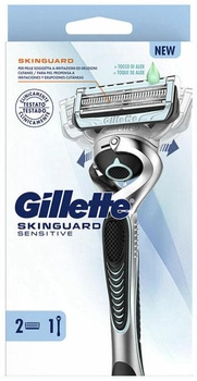 Maszynka do golenia dla mężczyzn Gillette Skinguard Sensitive z 2 wymiennymi kasetami (8001090614506)
