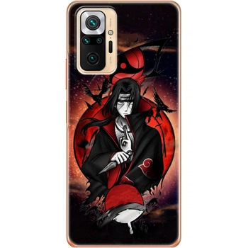 Силиконовый Чехол с Картинкой для Xiaomi Redmi Note 10 Pro Принт (Аниме Итачи, Anime Itachi) (42053-ysm002)
