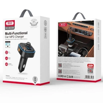 FM модулятор для автомобиля XO BCC08 bluetooth USBQC3.0 PD18W (57994)