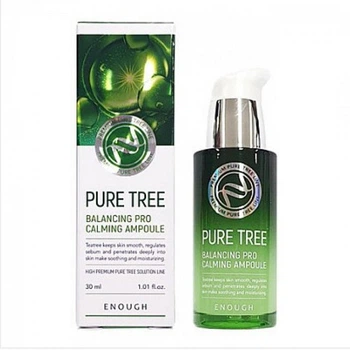 Сироватка для обличчя з екстрактом чайного дерева Enough Pure Tree Balancing Pro Calming Ampoule 30 мл