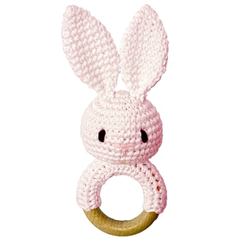 Игрушка-погремушка Rabbit Pink