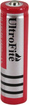 Элемент питания (КНР) 18650 4,2V 6800mAh литиевый красный