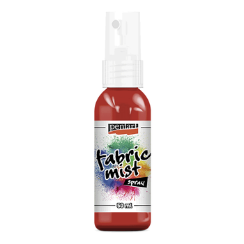 Фарба спрей Pentart Fabric Mist для тканин червона (719) 50 мл