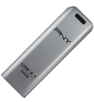 Pendrive PNY Elite 64GB USB 3.1 Silver (FD64GESTEEL31G-EF)