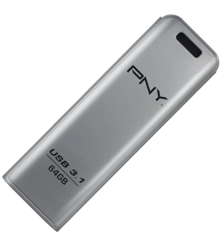 Флеш пам'ять PNY Elite 64GB USB 3.1 Silver (FD64GESTEEL31G-EF)