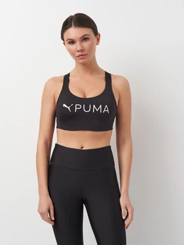 Спортивный топ для бега и тренировок женский Puma Sports Bras 52478501 XS Черный (4099686701925)