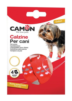Шкарпетки для собак Сamon Red Heart Size L 4 шт (8019808132686)