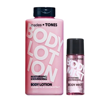 Набір: лосьйон для тіла, міст для тіла Mades Cosmetics Tones groovy & dandy 500+50 мл (40279671409972)