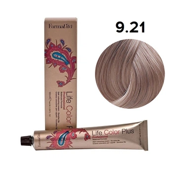 Стойкая крем-краска Farmavita Life Color Plus 9.21 Очень светлый жемчужный пепельный блонд 100 мл