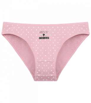 Трусики женские Donella с принтом Listen To Your Heart - Donella - 2181B2 - XXL - Розовый