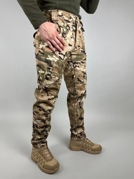 Чоловічі демісезонні штани софтшелл,Штани ULTIMATUM Soft Shell Мультикам,тактичні армійські штани soft shell 48