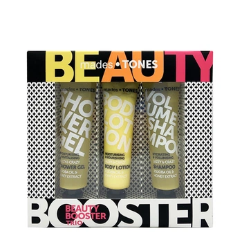 Набір: гель для душу, лосьйон для тіла, шампунь Mades Cosmetics Tones jazzy & crazy sparkling honey 3х65 мл (8714462095383)