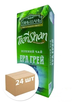 Чай зеленый (Ерл Грей) пачка ТМ "Тянь-Шань" 25 пакетиков упаковка 24шт (88703)