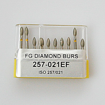 Бор алмазний FG стоматологічний турбінний наконечник 10 шт UMG 2,1/5,0 мм 806.314.257.504.021 (257-021EF)