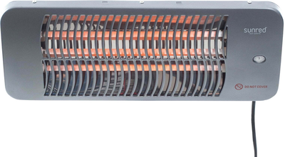 Инфракрасный обогреватель Sunred LUG-2000W Heater Lugo Quartz Wall, Power 2000 W Grey (8719956290688)