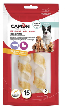 Ласощі для собак Camon з качкою 2 шт 70 г (8019808226170)