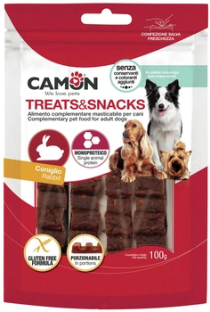 Ласощі для собак Camon Treats and Snacks із кролика 100 г (8019808209500)