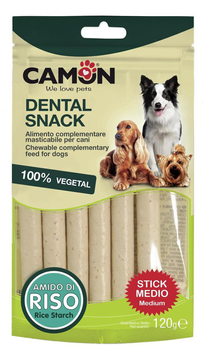 Палички для собак Camon Dental Snack з рису 13 см 120 г (8019808188690)