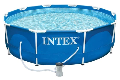 Бассейн круглый каркасный 305х76 см 4485 литров с фильтр насосом Intex 28202