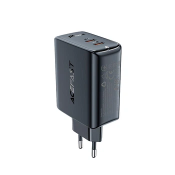 Адаптер мережевий ACEFAST GaN A29 |2Type-C, 50W/3A, PD/QC| Black