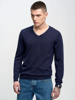 Sweter męski Big Star Vason-403 XL Ciemnoniebieski (5900714650513)