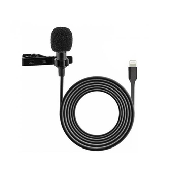 Мікрофон петличний Lightning Lavalier JH-041 1.5м black