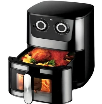 Аэрогриль Rainberg RB 2269 4200W аэрофритюрница безмасляная для приготовления без масла с регулировкой температуры 8 л черная