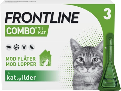 Краплі від бліх і кліщів для кошек Boehringer Ingelheim Frontline Combo 3 x 0.5 мл (7046260174528)
