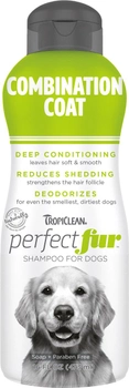 Szampon dla psów Tropiclean Perfect fur combination coat 473 ml (0645095000162)
