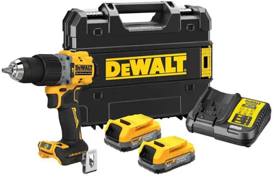 Дрель-шуруповёрт аккумуляторная бесщёточная ударная DeWALT DCD805E2T-QW