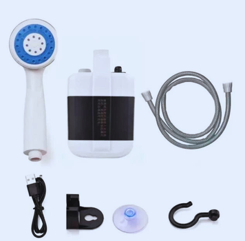 Душ портативный, кемпинговый с помпой на аккумуляторе USB Travel shower 2200 мАг