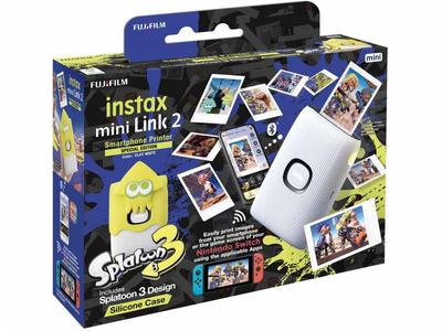 Drukarka fotograficzna Fujifilm Instax Mini Link2 Clay White Splatoon 3 Bundle Kit dla Nintendo Switch (16800919)