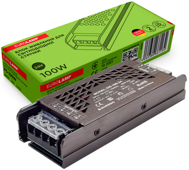 Блок питания для светодиодной ленты EUROLAMP 100W 24V 4.17A
