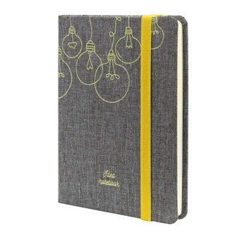 Деловая записная книжка Optima Idea "Запись идей" А6 128 листов линейка серый (O27192-04)