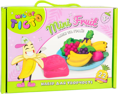 Набір для творчості Strateg Містер тісто Mini Fruit українською мовою (41009)(4823113861612)