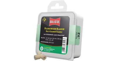Патч для чищення Ballistol повстяний класичний для кал. 8 мм. 60шт/уп
