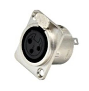 Панельный разъем XLR-P3F D-посадка гнездо 3 контакта пайка MOCO (КНР)