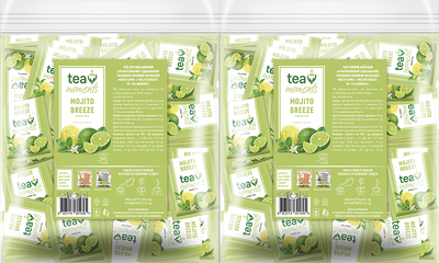 Упаковка зеленого чаю Tea Moments Mojito Breeze 50 сашетів х 2 шт (2300000012835)