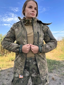 Куртка тактическая весна камуфляж куртка Женская COMBAT Soft-Shell камуфляж ВСУ S
